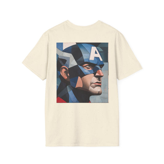 Captain picassoV1 Graphic T-Shirt – Fun Gift for Superhero Fans, Unisex Fashion Tee, Streetwear, Birthday Present, Comic Book Enthusiast