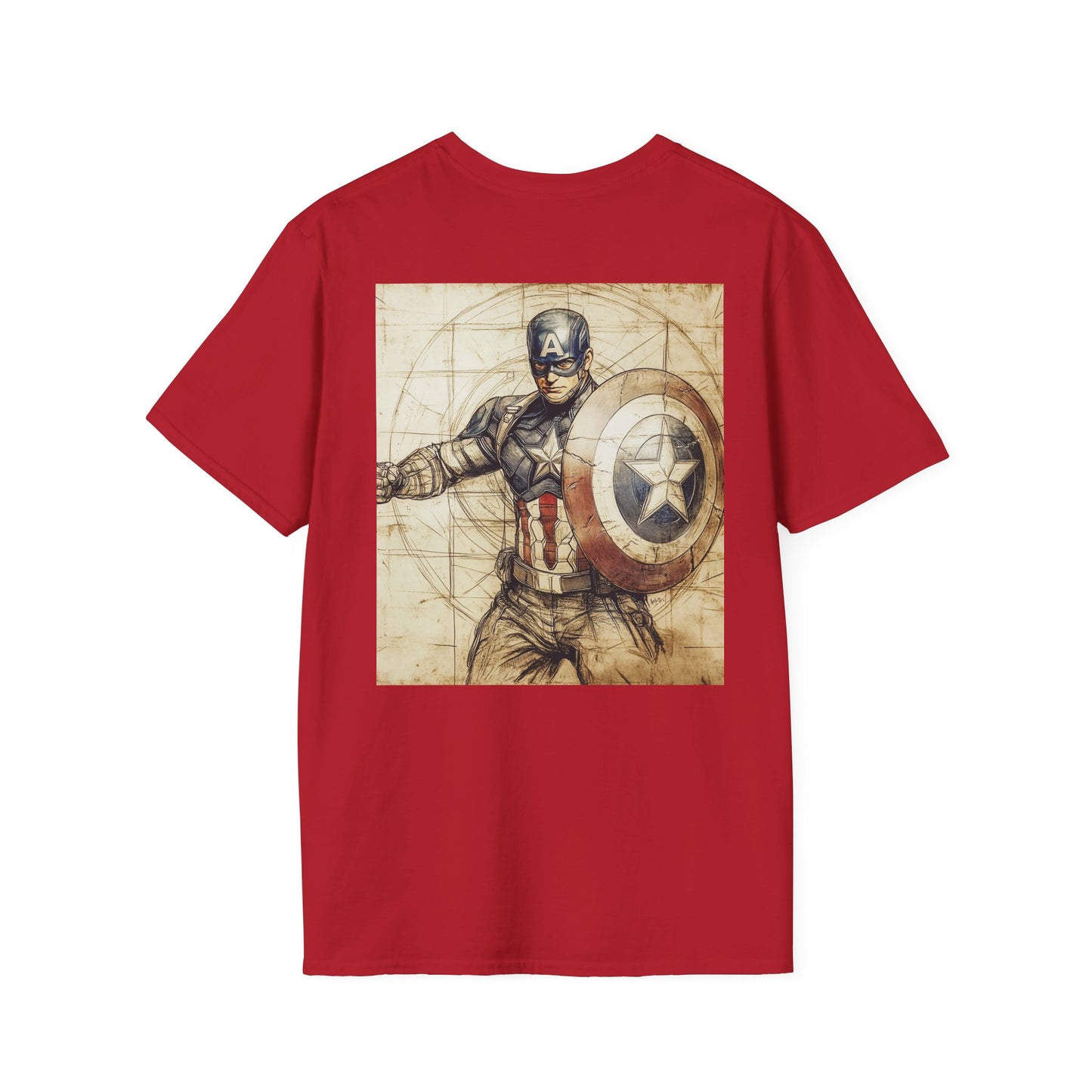 Captain davinciV2 Graphic T-Shirt – Fun Gift for Superhero Fans, Unisex Fashion Tee, Streetwear, Birthday Present, Comic Book Enthusiast