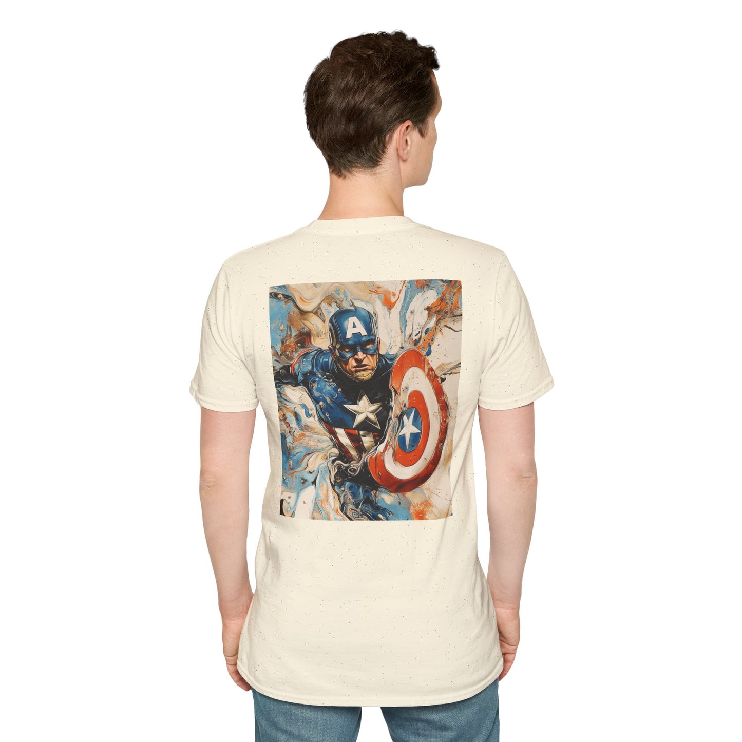 Captain daliV3 Graphic T-Shirt – Fun Gift for Superhero Fans, Unisex Fashion Tee, Streetwear, Birthday Present, Comic Book Enthusiast