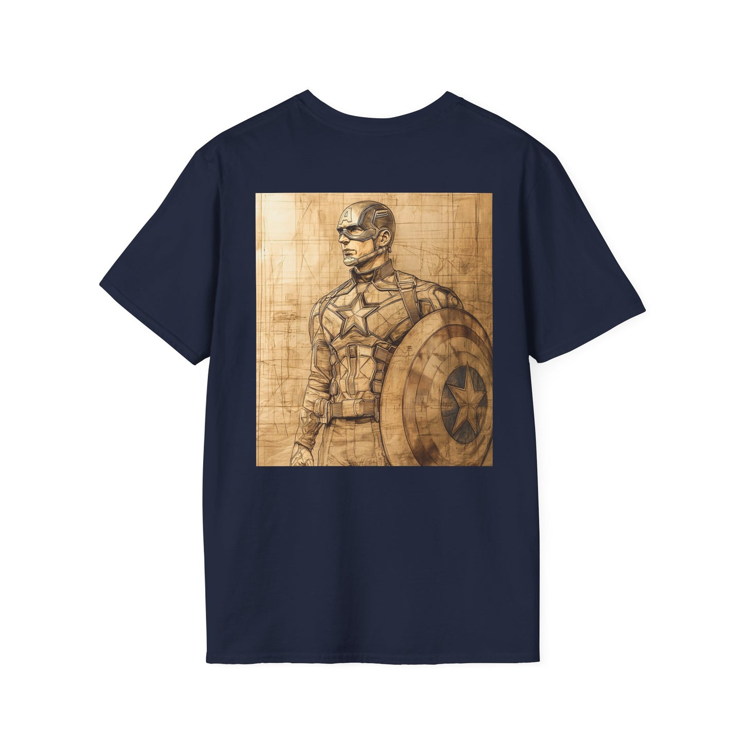 Captain davinciV1 Graphic T-Shirt – Fun Gift for Superhero Fans, Unisex Fashion Tee, Streetwear, Birthday Present, Comic Book Enthusiast