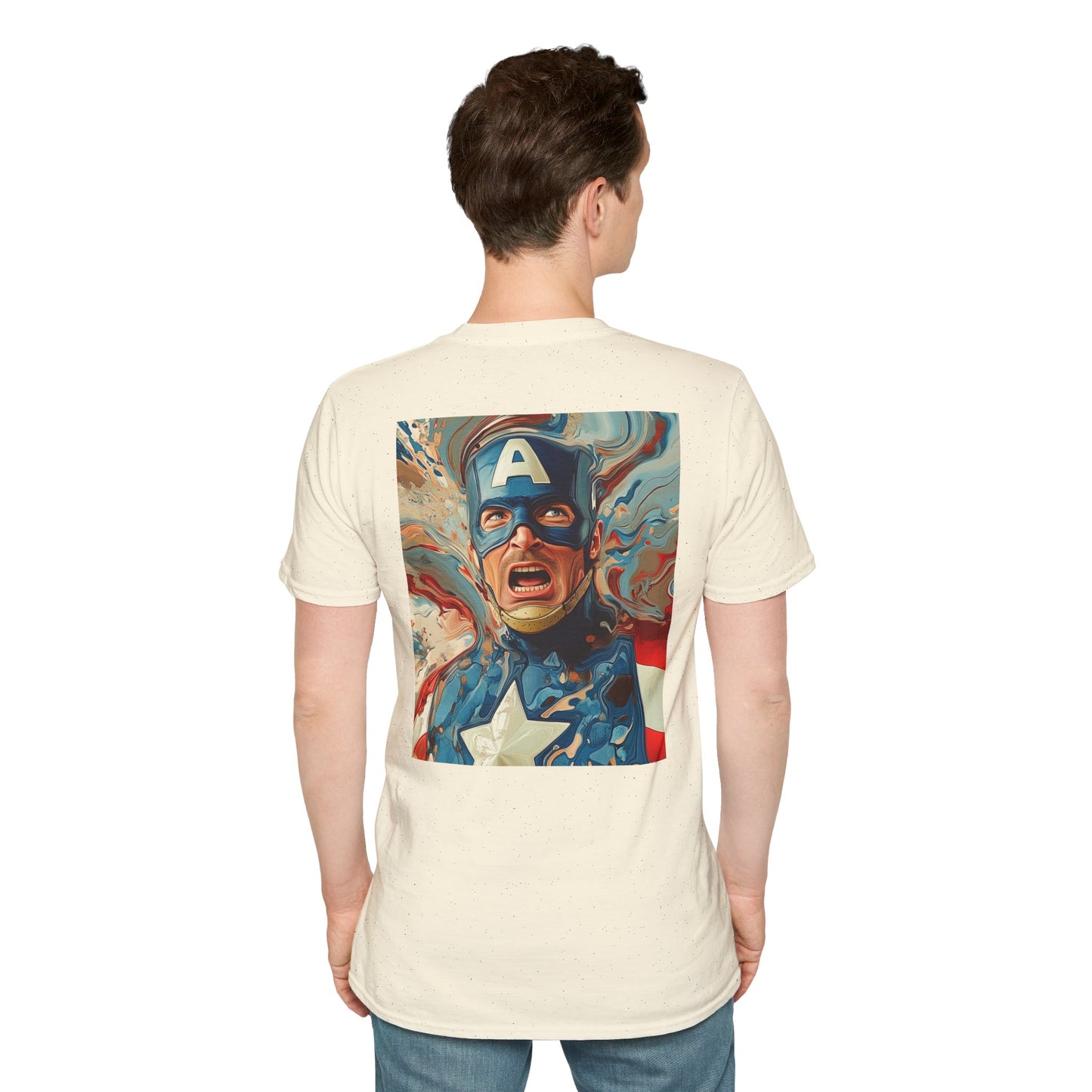 Captain daliV1 Graphic T-Shirt – Fun Gift for Superhero Fans, Unisex Fashion Tee, Streetwear, Birthday Present, Comic Book Enthusiast