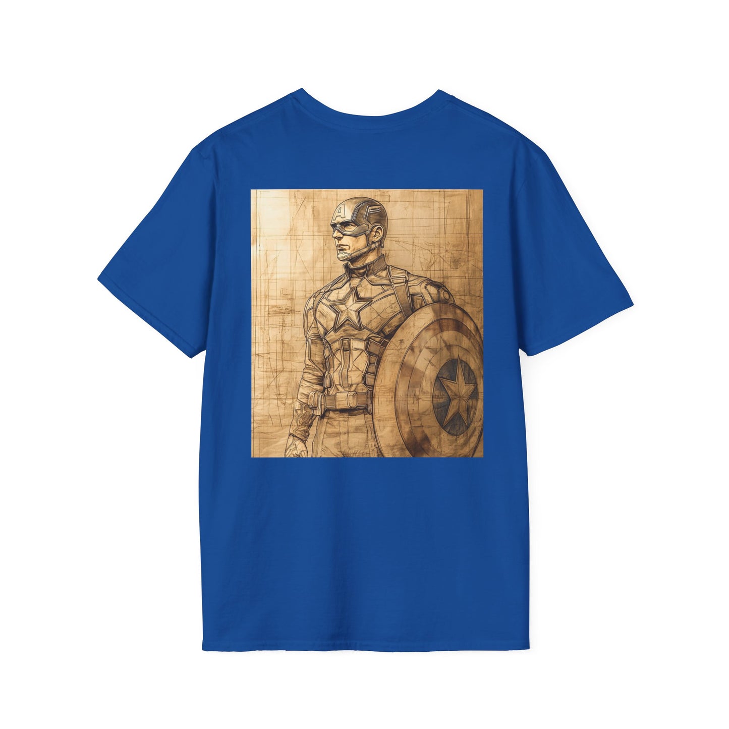 Captain davinciV1 Graphic T-Shirt – Fun Gift for Superhero Fans, Unisex Fashion Tee, Streetwear, Birthday Present, Comic Book Enthusiast