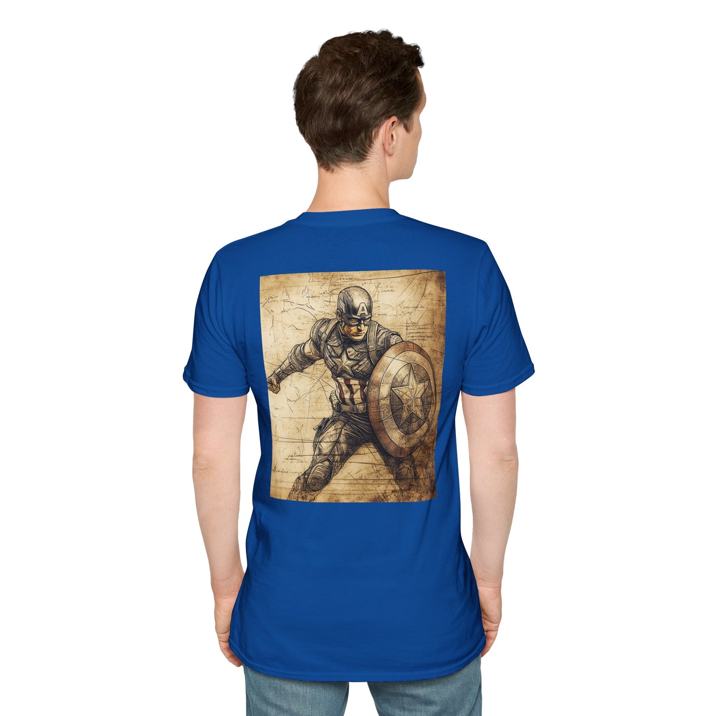 Captain davinciV3 Graphic T-Shirt – Fun Gift for Superhero Fans, Unisex Fashion Tee, Streetwear, Birthday Present, Comic Book Enthusiast