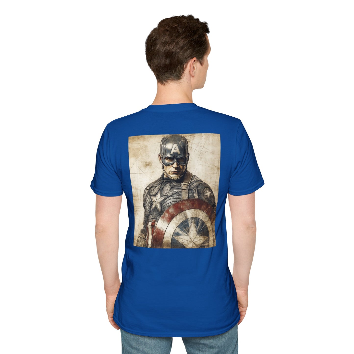 Captain davinciV4 Graphic T-Shirt – Fun Gift for Superhero Fans, Unisex Fashion Tee, Streetwear, Birthday Present, Comic Book Enthusiast