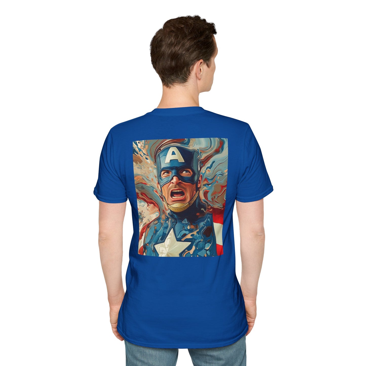 Captain daliV1 Graphic T-Shirt – Fun Gift for Superhero Fans, Unisex Fashion Tee, Streetwear, Birthday Present, Comic Book Enthusiast