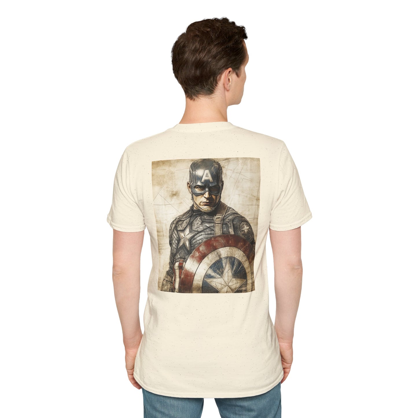 Captain davinciV4 Graphic T-Shirt – Fun Gift for Superhero Fans, Unisex Fashion Tee, Streetwear, Birthday Present, Comic Book Enthusiast