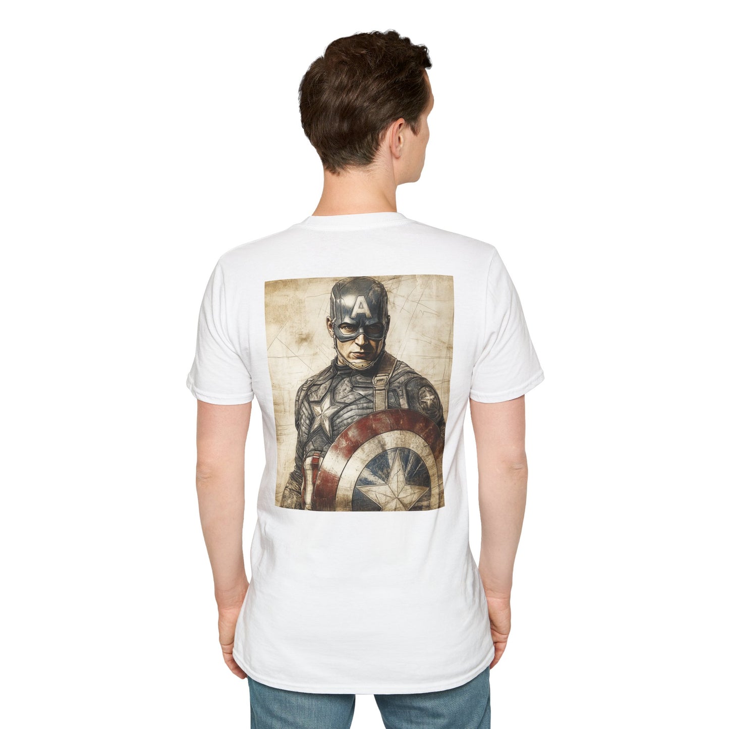 Captain davinciV4 Graphic T-Shirt – Fun Gift for Superhero Fans, Unisex Fashion Tee, Streetwear, Birthday Present, Comic Book Enthusiast