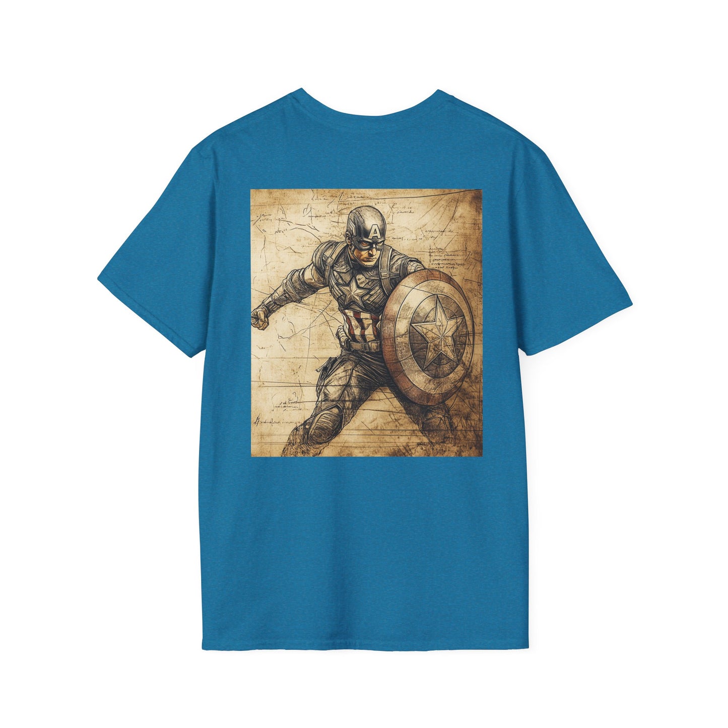 Captain davinciV3 Graphic T-Shirt – Fun Gift for Superhero Fans, Unisex Fashion Tee, Streetwear, Birthday Present, Comic Book Enthusiast