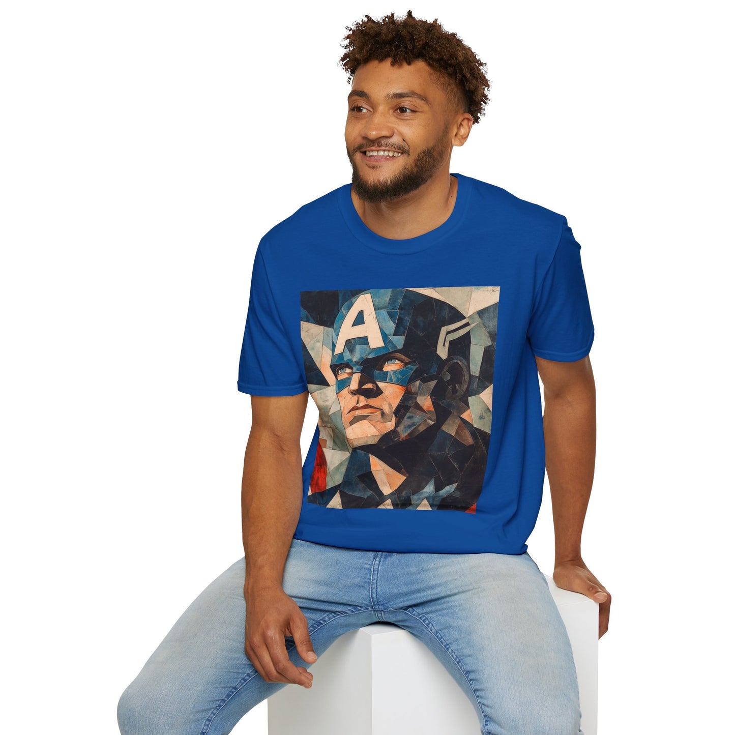 Captain picassoV4 Graphic T-Shirt – Fun Gift for Superhero Fans, Unisex Fashion Tee, Streetwear, Birthday Present, Comic Book Enthusiast