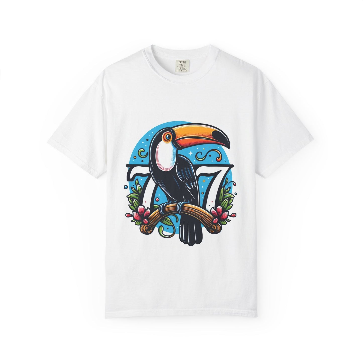 Tropical Toucan T-Shirt, Bright Summer Tee, Unisex Nature Shirt, Eco-Friendly Apparel, Gift for Bird Lovers, Casual Beachwear