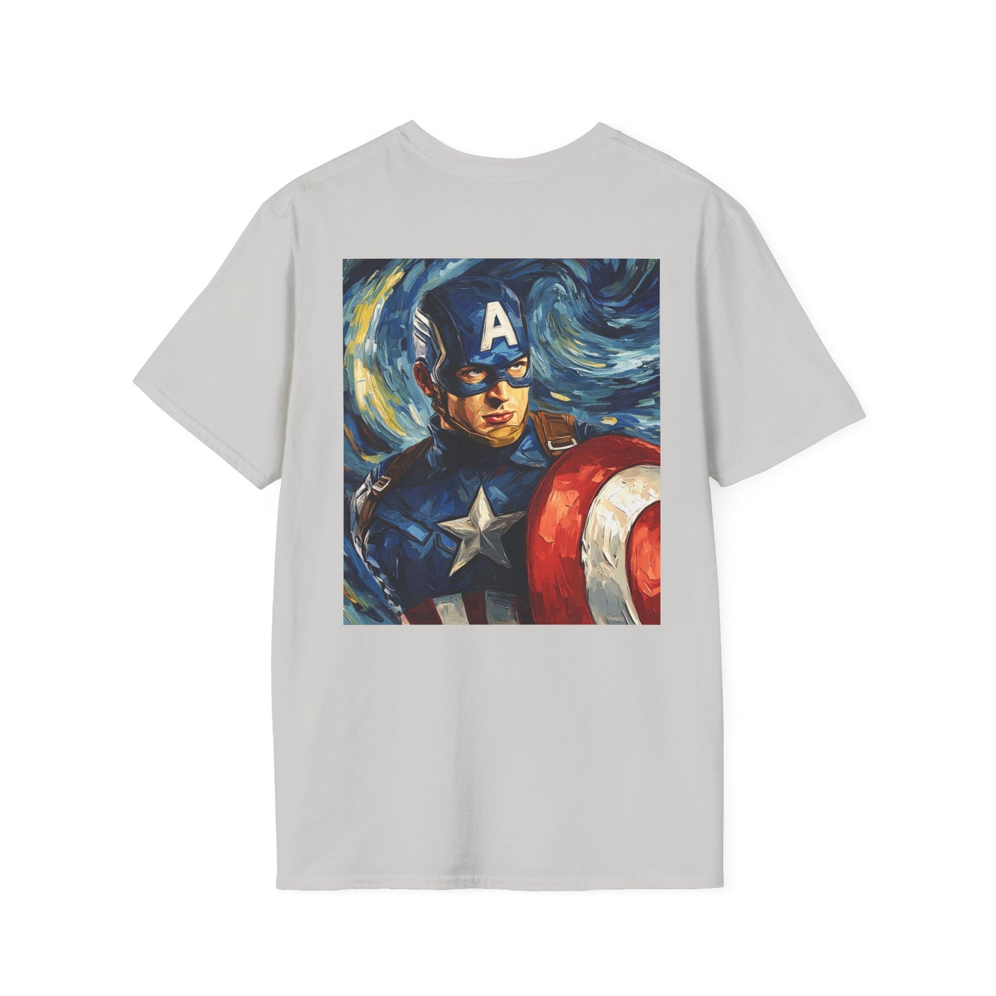Captain America Artistic Unisex T-Shirt, Superhero Apparel, Graphic Tee, Gift for Fans, Marvel Merchandise, Casual Wear