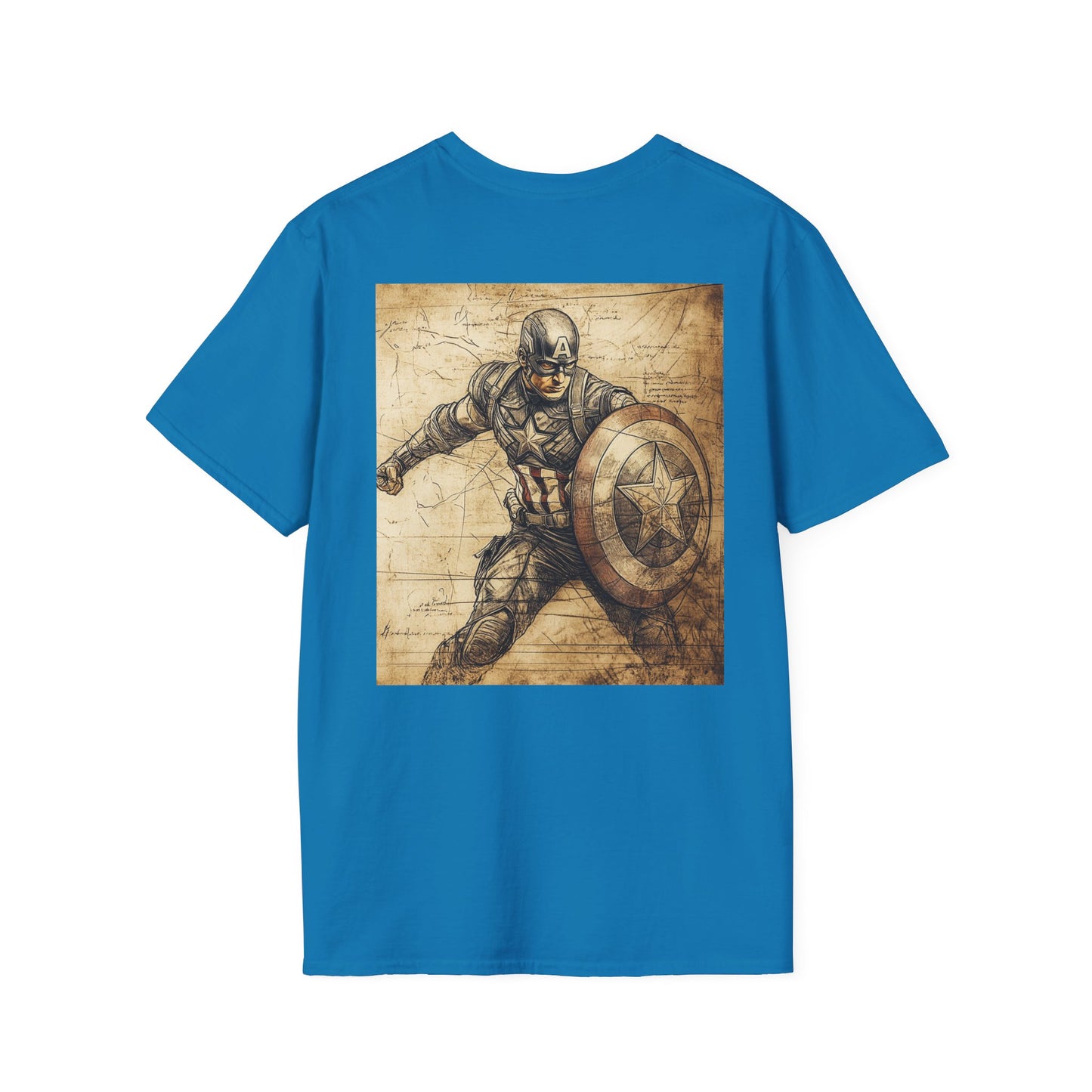 Captain davinciV3 Graphic T-Shirt – Fun Gift for Superhero Fans, Unisex Fashion Tee, Streetwear, Birthday Present, Comic Book Enthusiast