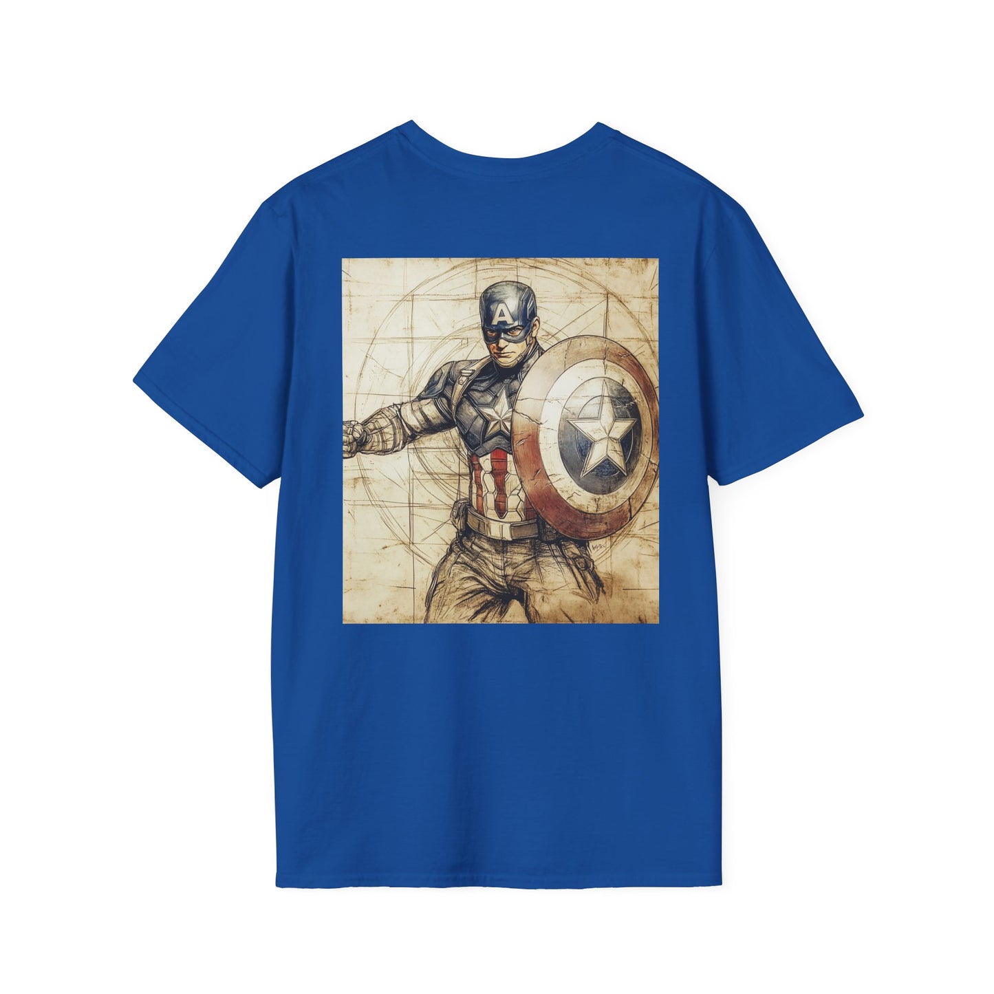 Captain davinciV2 Graphic T-Shirt – Fun Gift for Superhero Fans, Unisex Fashion Tee, Streetwear, Birthday Present, Comic Book Enthusiast