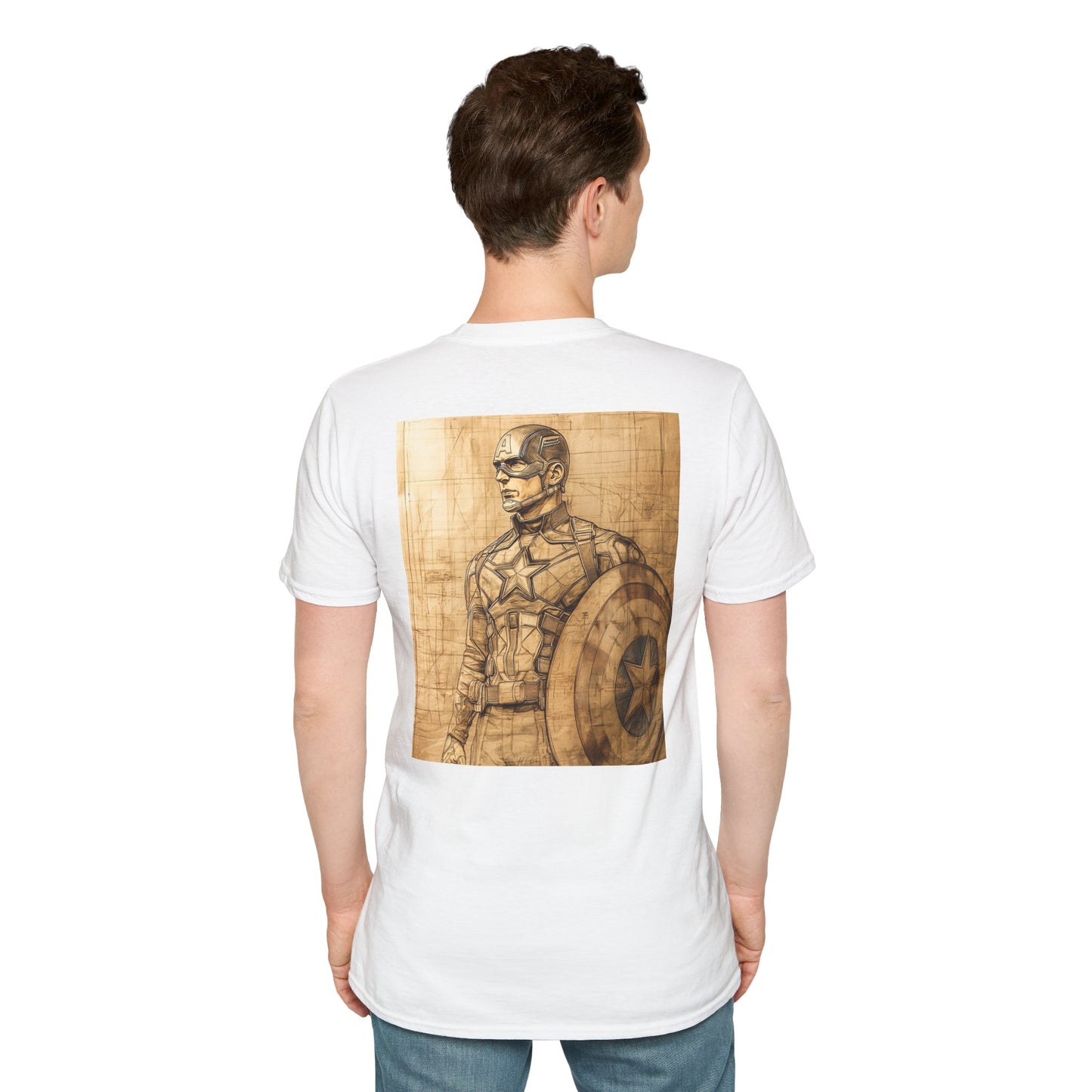 Captain davinciV1 Graphic T-Shirt – Fun Gift for Superhero Fans, Unisex Fashion Tee, Streetwear, Birthday Present, Comic Book Enthusiast