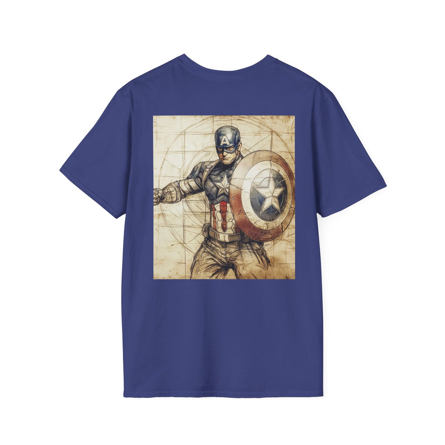 Captain davinciV2 Graphic T-Shirt – Fun Gift for Superhero Fans, Unisex Fashion Tee, Streetwear, Birthday Present, Comic Book Enthusiast