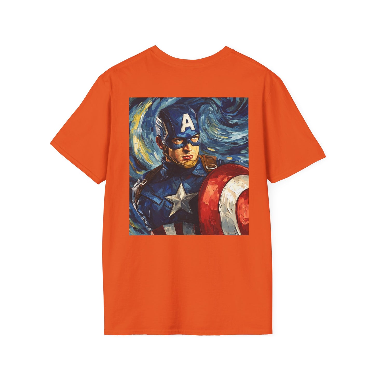Captain America Artistic Unisex T-Shirt, Superhero Apparel, Graphic Tee, Gift for Fans, Marvel Merchandise, Casual Wear
