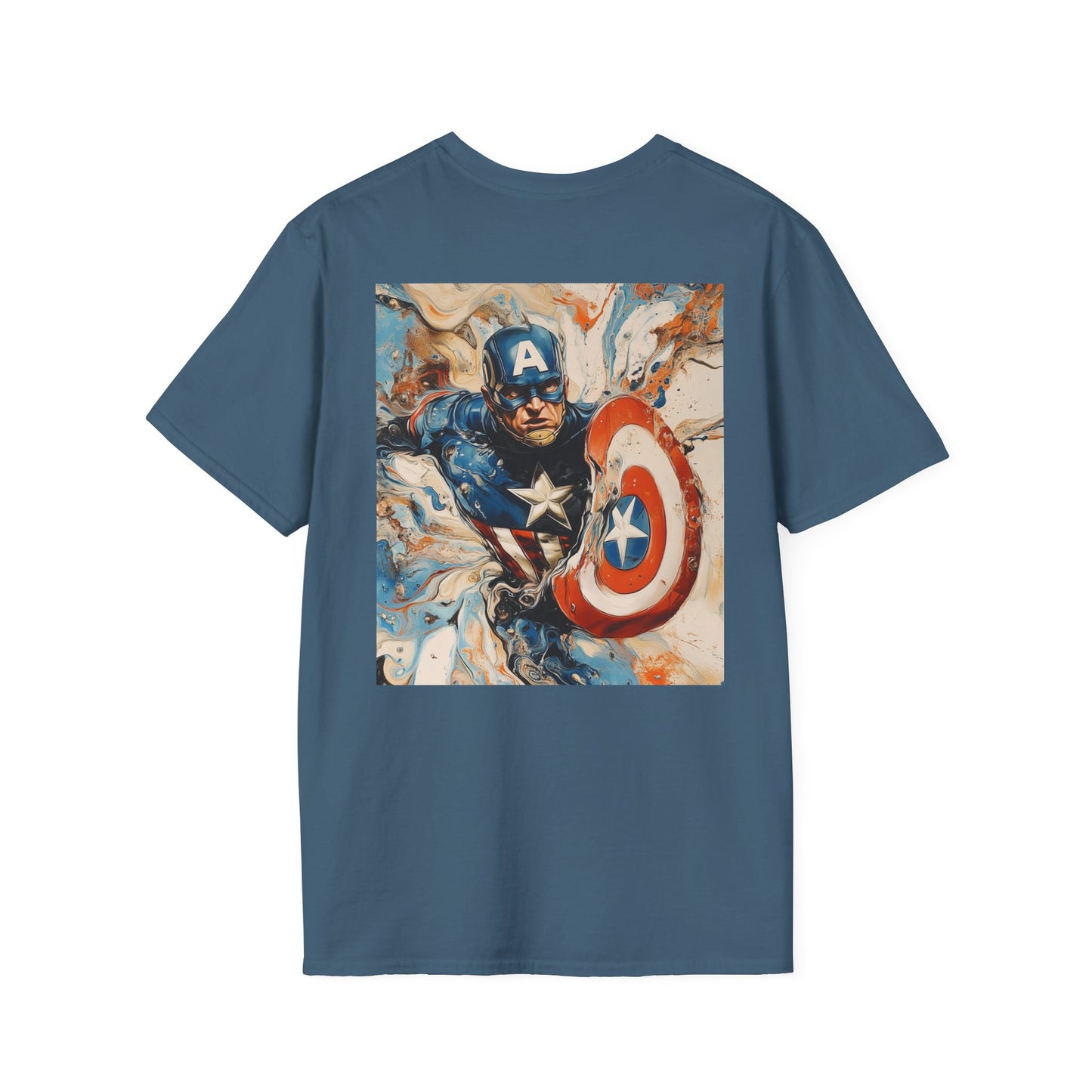 Captain daliV3 Graphic T-Shirt – Fun Gift for Superhero Fans, Unisex Fashion Tee, Streetwear, Birthday Present, Comic Book Enthusiast