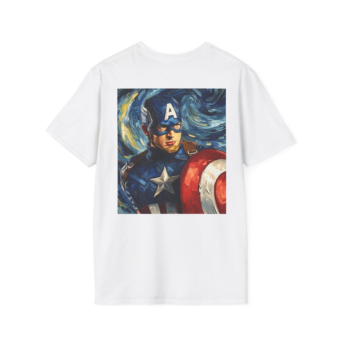 Captain America Artistic Unisex T-Shirt, Superhero Apparel, Graphic Tee, Gift for Fans, Marvel Merchandise, Casual Wear