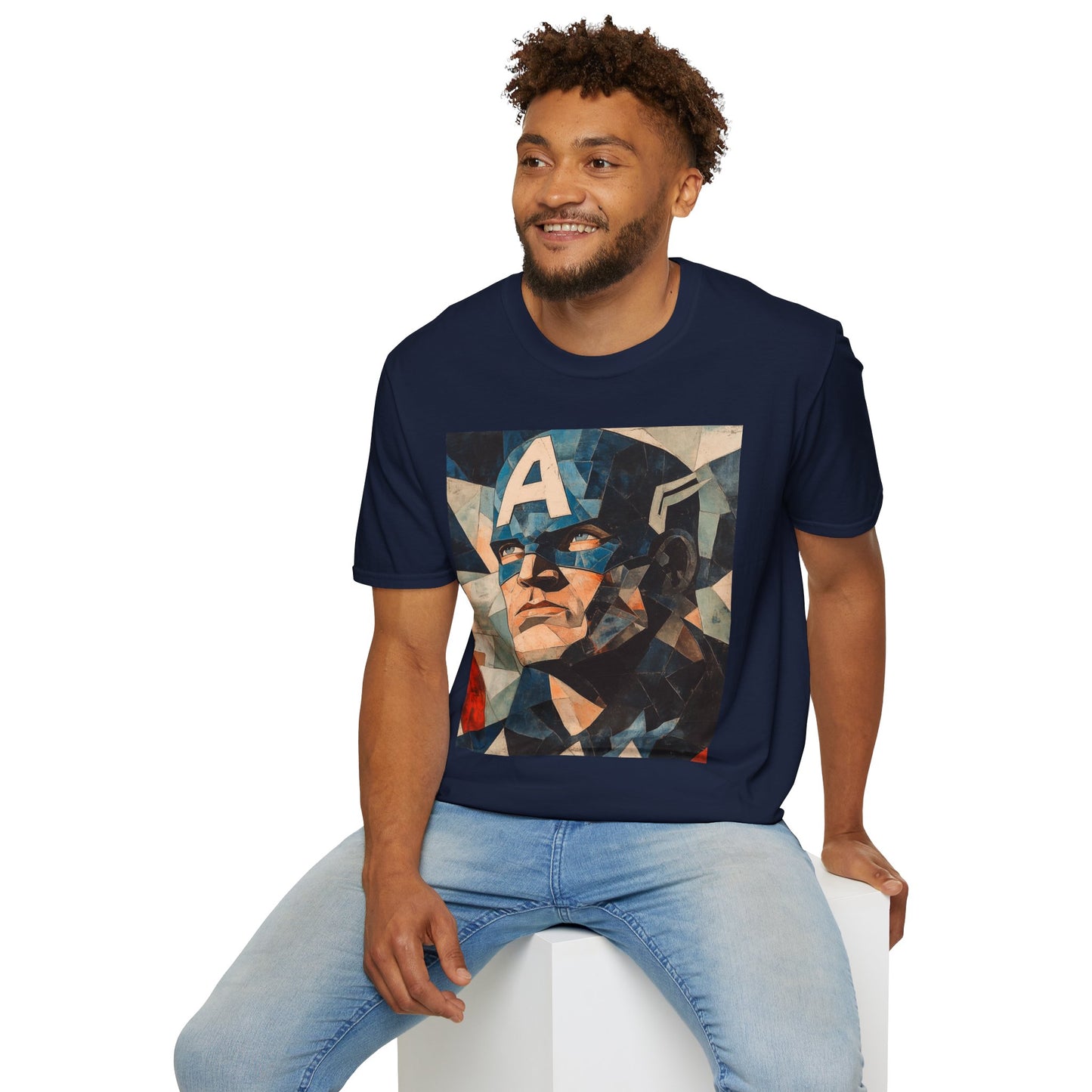 Captain picassoV4 Graphic T-Shirt – Fun Gift for Superhero Fans, Unisex Fashion Tee, Streetwear, Birthday Present, Comic Book Enthusiast