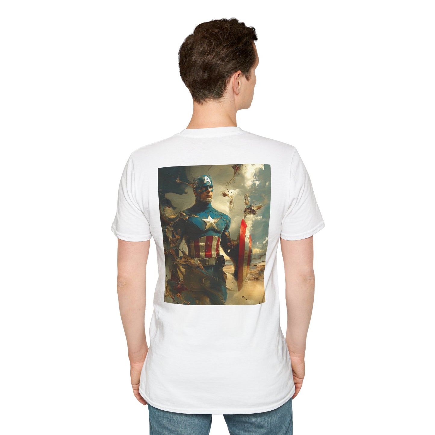 Captain daliV2 Graphic T-Shirt – Fun Gift for Superhero Fans, Unisex Fashion Tee, Streetwear, Birthday Present, Comic Book Enthusiast