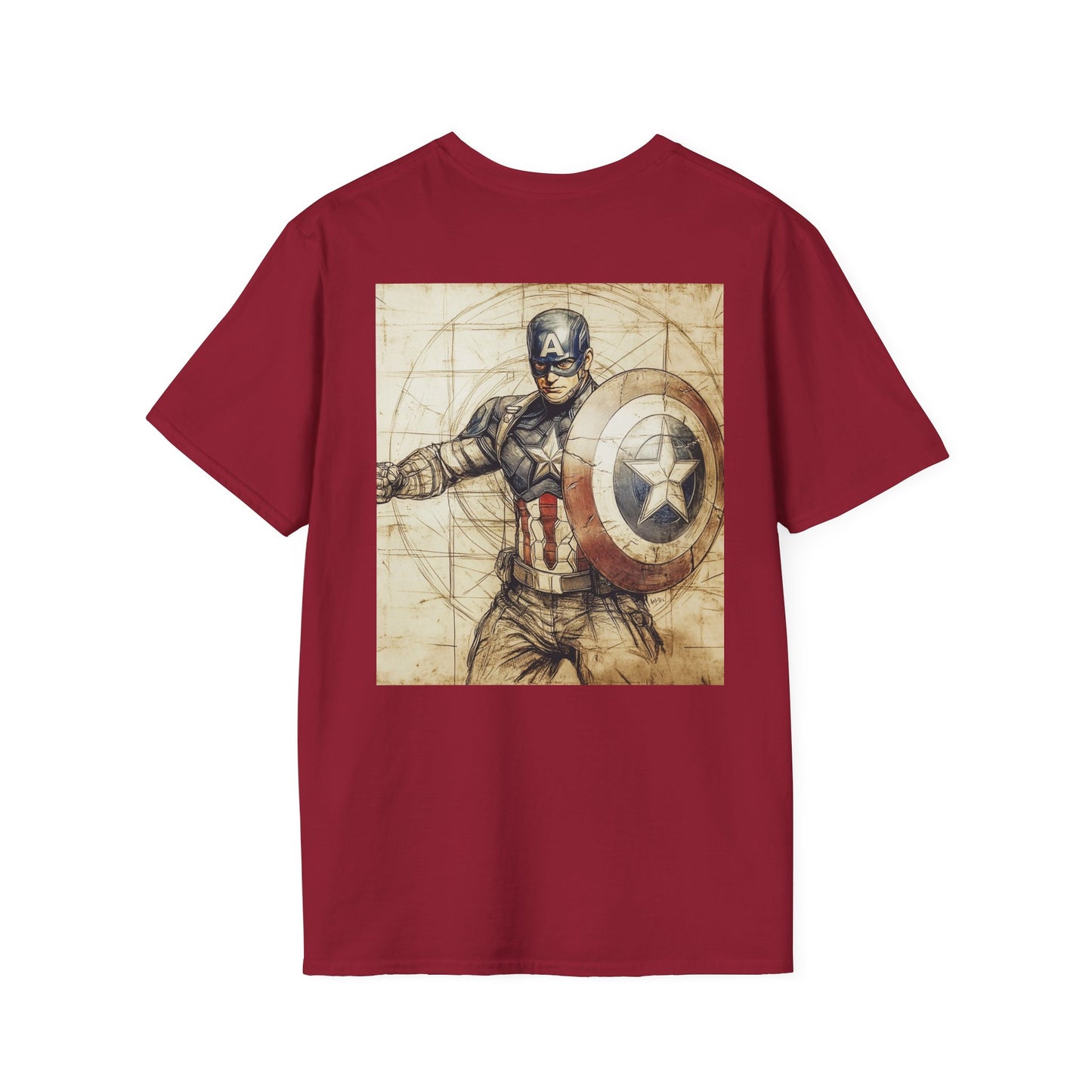 Captain davinciV2 Graphic T-Shirt – Fun Gift for Superhero Fans, Unisex Fashion Tee, Streetwear, Birthday Present, Comic Book Enthusiast
