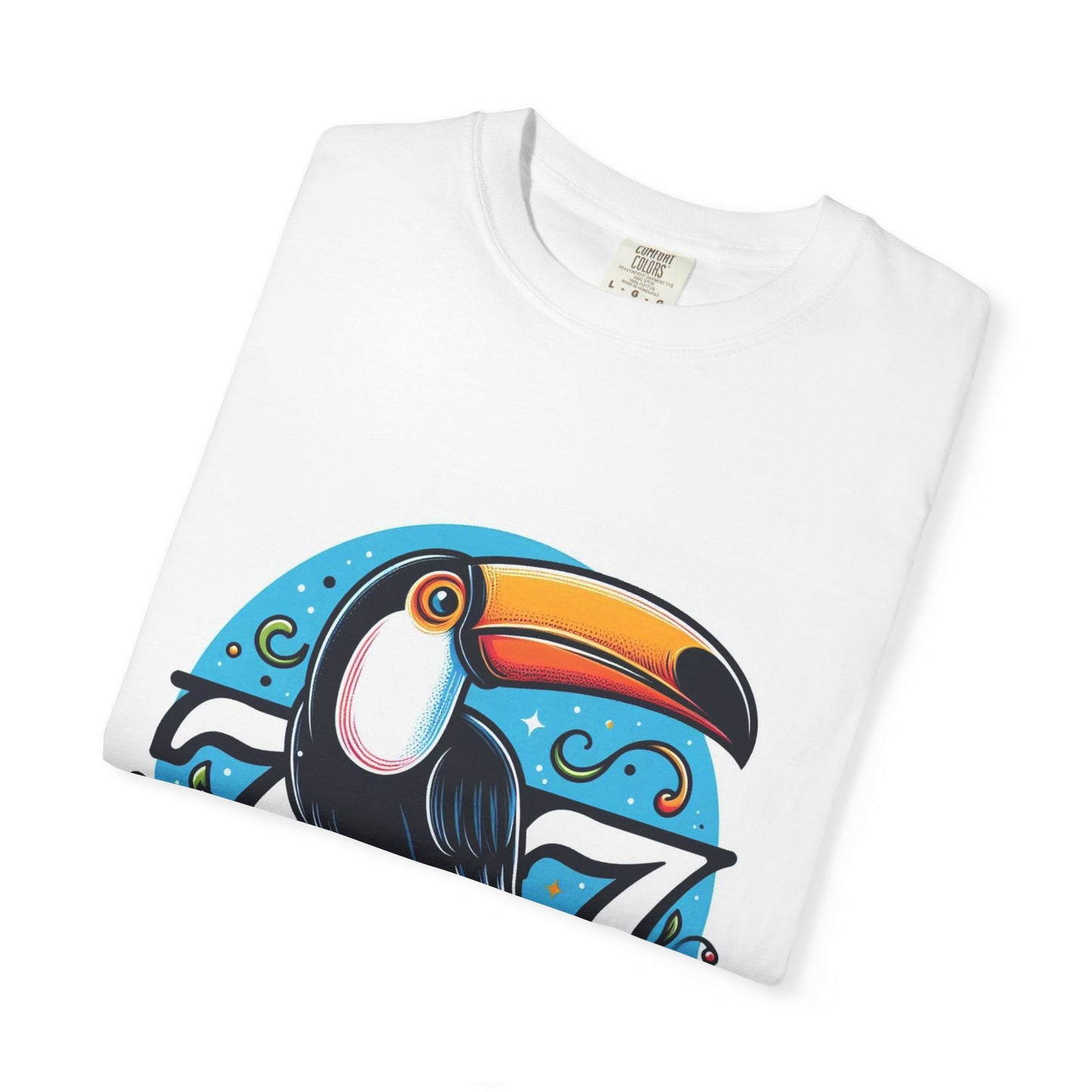 Tropical Toucan T-Shirt, Bright Summer Tee, Unisex Nature Shirt, Eco-Friendly Apparel, Gift for Bird Lovers, Casual Beachwear