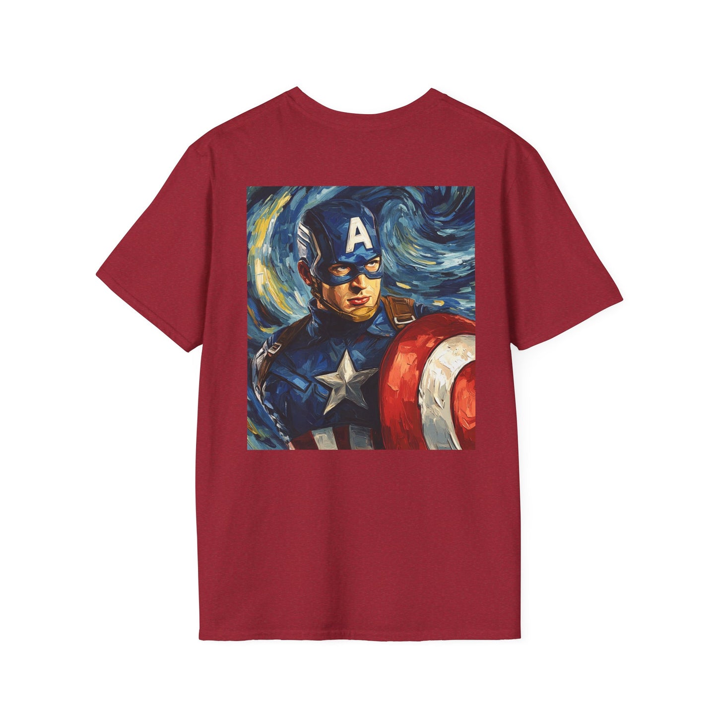 Captain America Artistic Unisex T-Shirt, Superhero Apparel, Graphic Tee, Gift for Fans, Marvel Merchandise, Casual Wear
