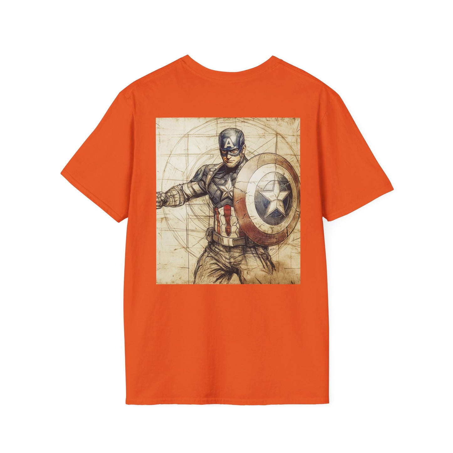 Captain davinciV2 Graphic T-Shirt – Fun Gift for Superhero Fans, Unisex Fashion Tee, Streetwear, Birthday Present, Comic Book Enthusiast