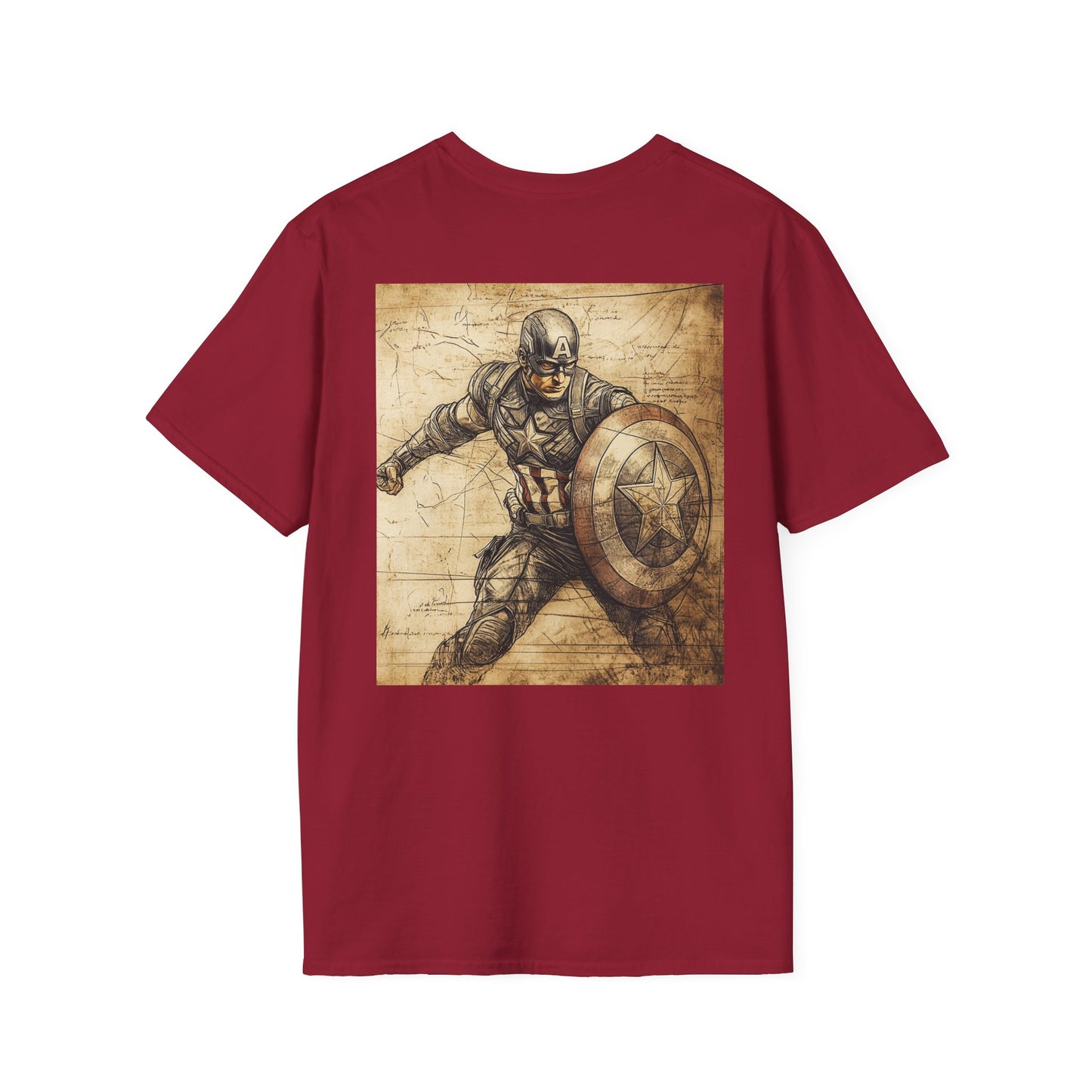 Captain davinciV3 Graphic T-Shirt – Fun Gift for Superhero Fans, Unisex Fashion Tee, Streetwear, Birthday Present, Comic Book Enthusiast