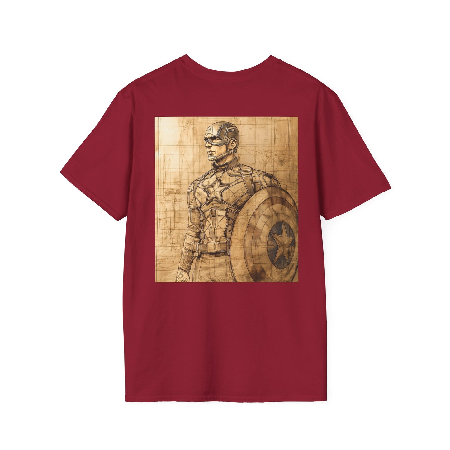 Captain davinciV1 Graphic T-Shirt – Fun Gift for Superhero Fans, Unisex Fashion Tee, Streetwear, Birthday Present, Comic Book Enthusiast