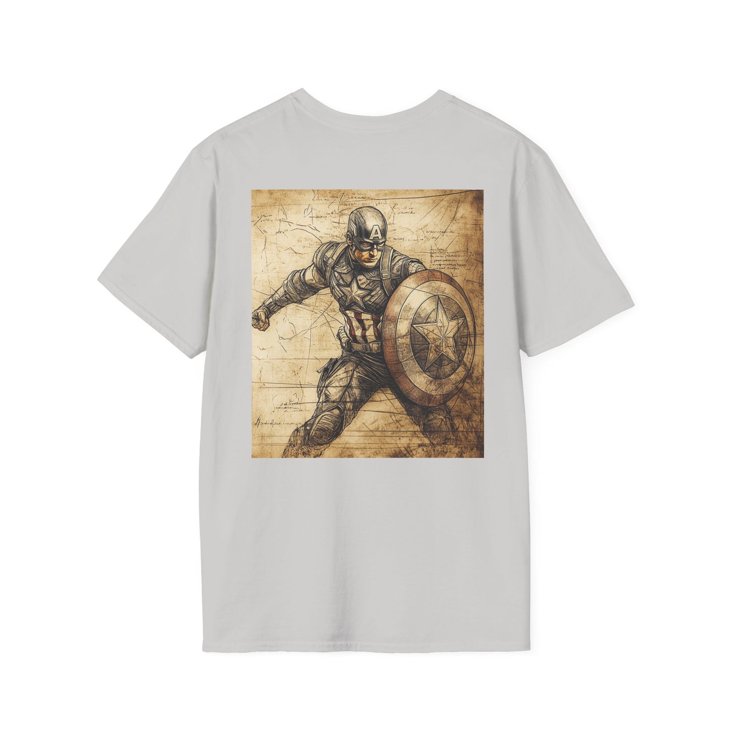 Captain davinciV3 Graphic T-Shirt – Fun Gift for Superhero Fans, Unisex Fashion Tee, Streetwear, Birthday Present, Comic Book Enthusiast