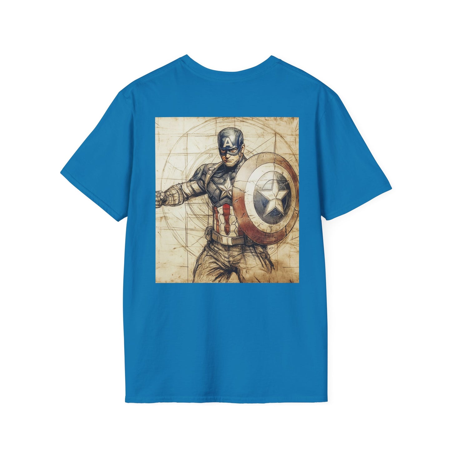 Captain davinciV2 Graphic T-Shirt – Fun Gift for Superhero Fans, Unisex Fashion Tee, Streetwear, Birthday Present, Comic Book Enthusiast