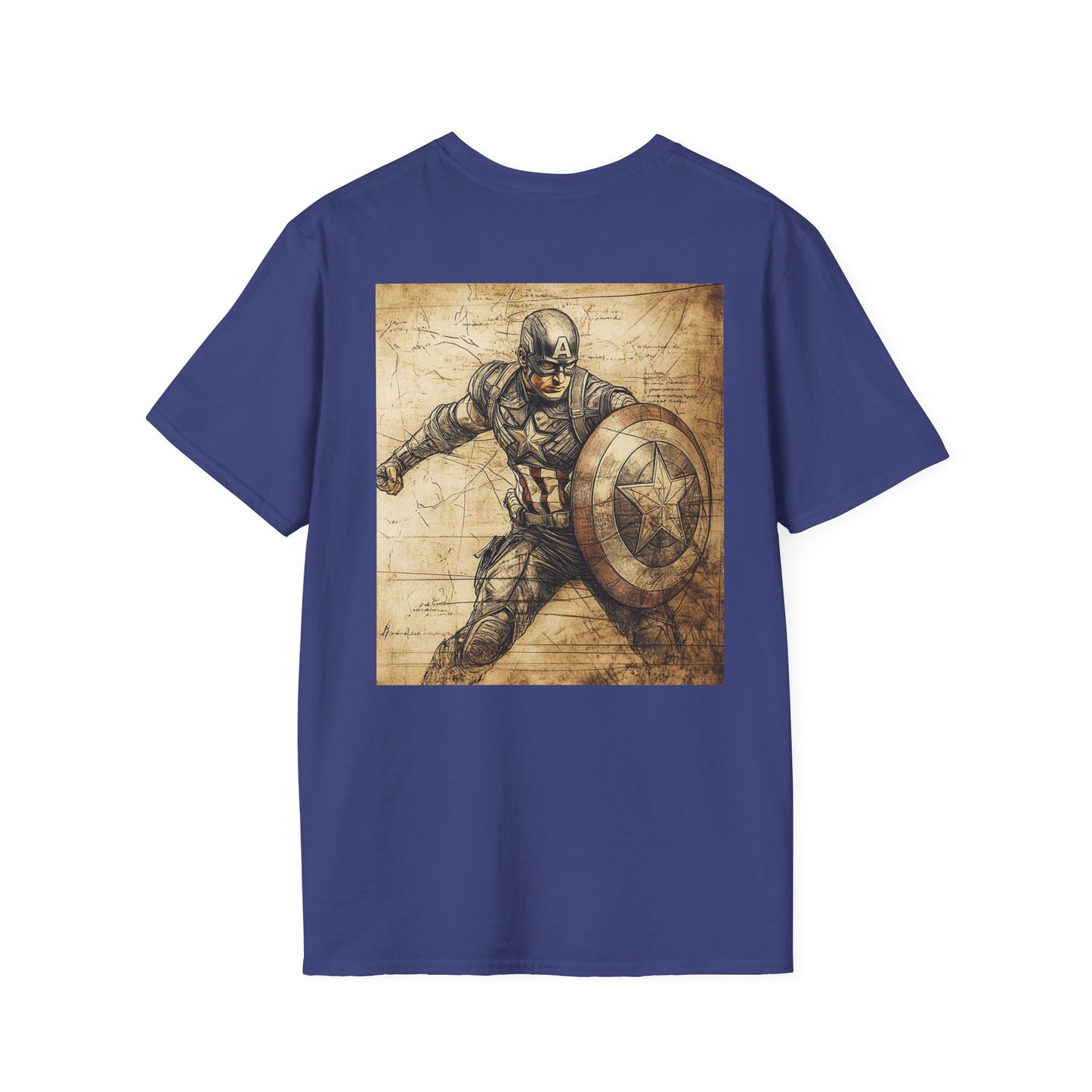 Captain davinciV3 Graphic T-Shirt – Fun Gift for Superhero Fans, Unisex Fashion Tee, Streetwear, Birthday Present, Comic Book Enthusiast