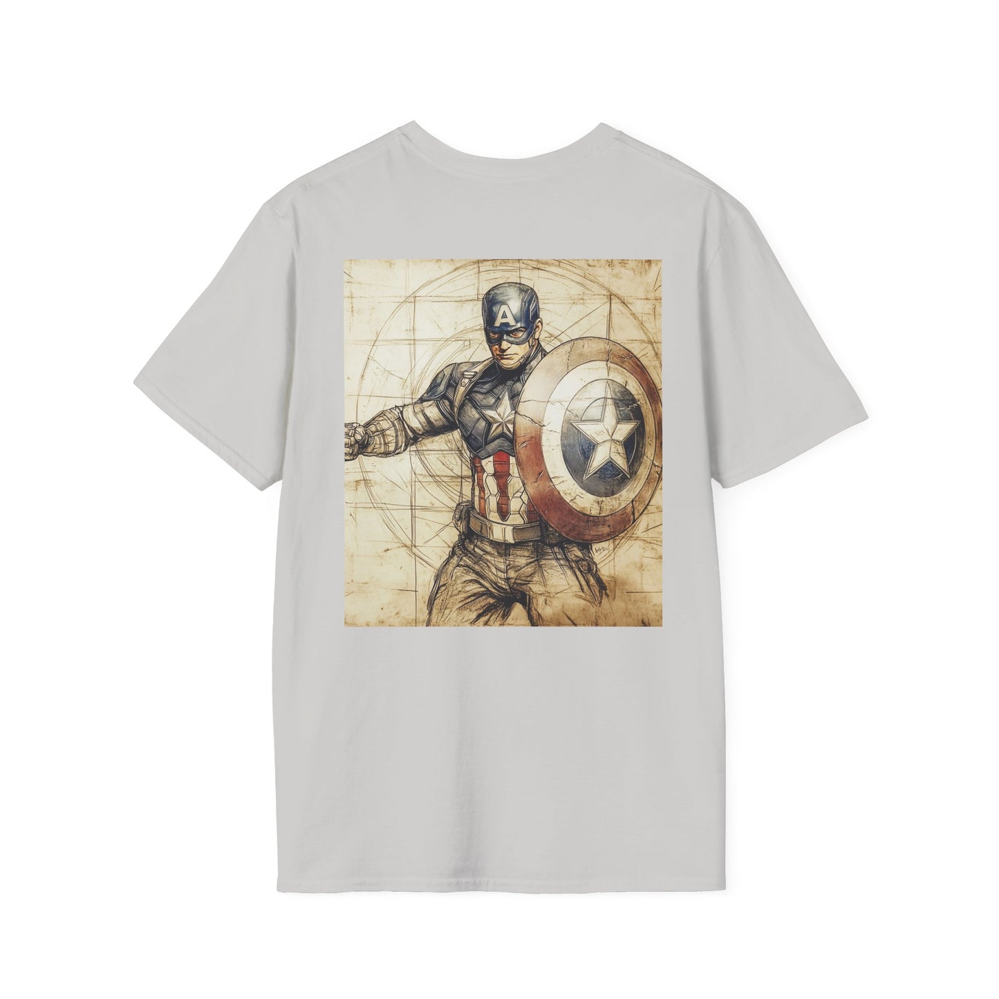 Captain davinciV2 Graphic T-Shirt – Fun Gift for Superhero Fans, Unisex Fashion Tee, Streetwear, Birthday Present, Comic Book Enthusiast