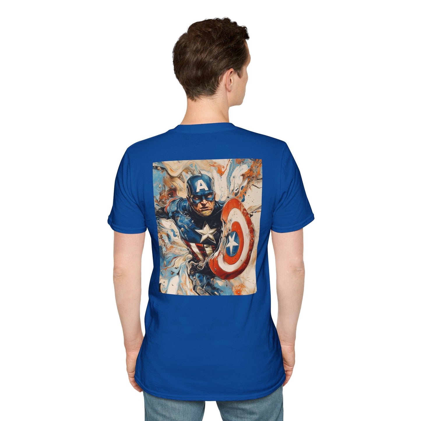 Captain daliV3 Graphic T-Shirt – Fun Gift for Superhero Fans, Unisex Fashion Tee, Streetwear, Birthday Present, Comic Book Enthusiast