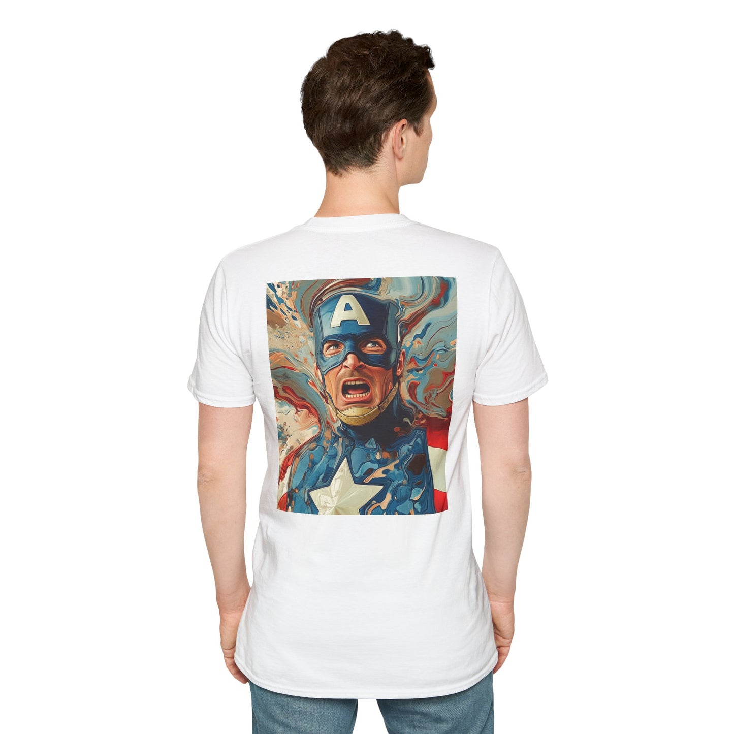 Captain daliV1 Graphic T-Shirt – Fun Gift for Superhero Fans, Unisex Fashion Tee, Streetwear, Birthday Present, Comic Book Enthusiast