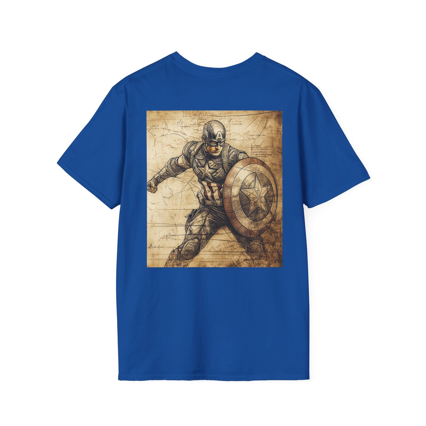 Captain davinciV3 Graphic T-Shirt – Fun Gift for Superhero Fans, Unisex Fashion Tee, Streetwear, Birthday Present, Comic Book Enthusiast