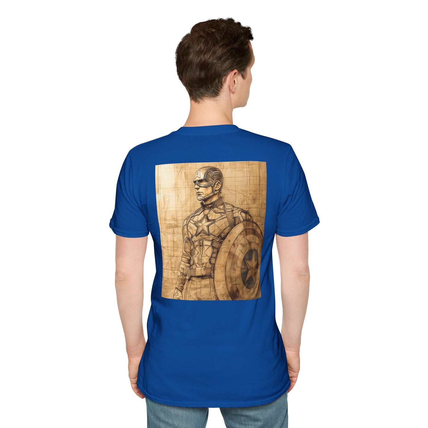 Captain davinciV1 Graphic T-Shirt – Fun Gift for Superhero Fans, Unisex Fashion Tee, Streetwear, Birthday Present, Comic Book Enthusiast