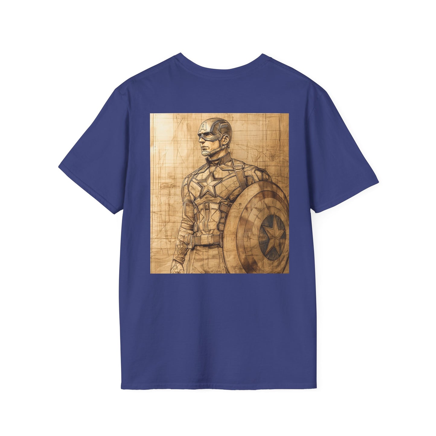 Captain davinciV1 Graphic T-Shirt – Fun Gift for Superhero Fans, Unisex Fashion Tee, Streetwear, Birthday Present, Comic Book Enthusiast