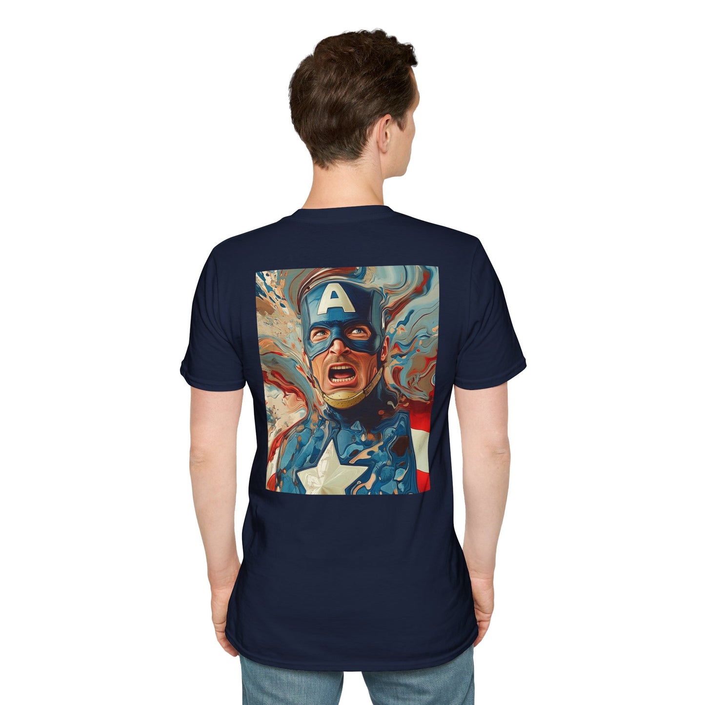 Captain daliV1 Graphic T-Shirt – Fun Gift for Superhero Fans, Unisex Fashion Tee, Streetwear, Birthday Present, Comic Book Enthusiast